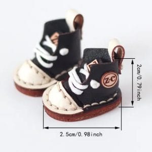 Black High-Top Converse Shoes 25mm