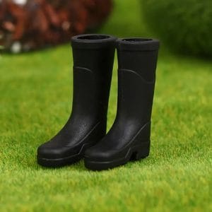 Black Rubber Rain Boots 27mm