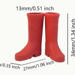 Black Rubber Rain Boots 27mm