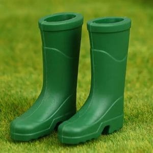 Green Rubber Rain Boots 27mm
