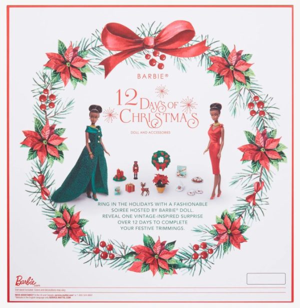 HJX13 2023 12 Days of Christmas Barbie Doll with Holiday Accessories - Image 2