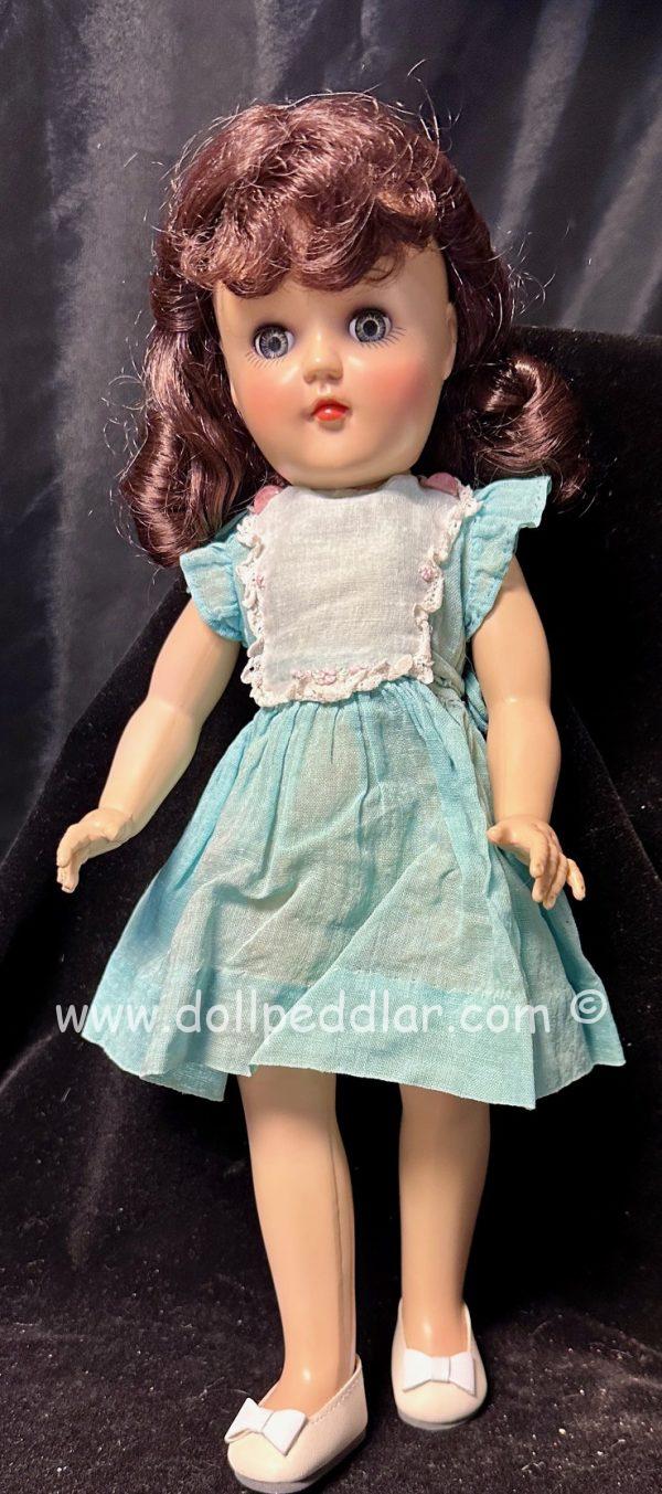 Vintage Blue & White Effanbee Dress & Shoes Fits 14" Dolls (Betsy McCall, Toni, Kish, Etc) - Image 3