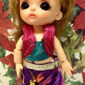 Purple Genie Outfit for 4″ Dolls