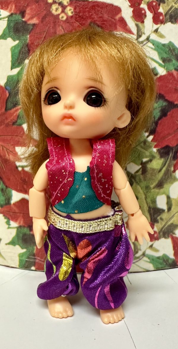 Purple Genie Outfit for 4" Dolls