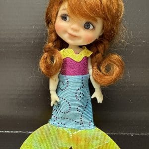 Mermaid Dress for 4″ Dolls