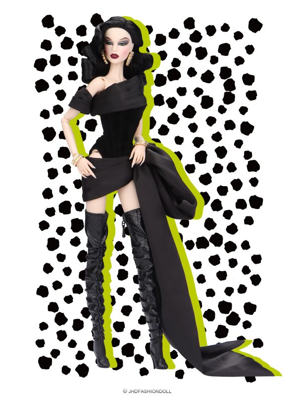JHD FashionDoll 5th Anniversary Fashion Runway Gift Set BLACK OUTFIT ONLY