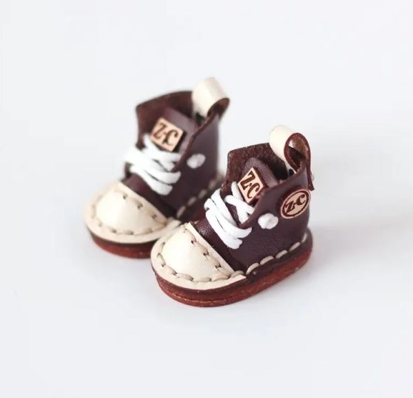 Dark Brown High-Top Converse Shoes 25mm