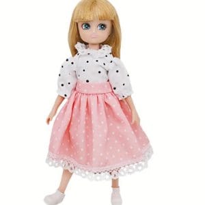 Polka-Dot Outfit for 7″ Dolls (5″ Long)