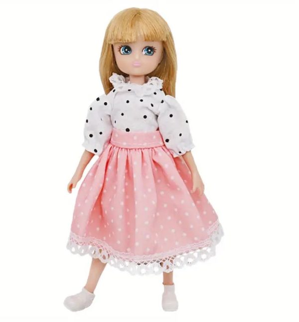 Polka-Dot Outfit for 7" Dolls (5" Long)