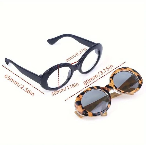 Animal Print Tinted Glasses 3" Wide - Image 2