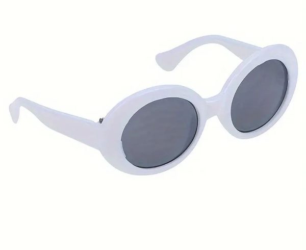 White Sunglasses 3" Wide
