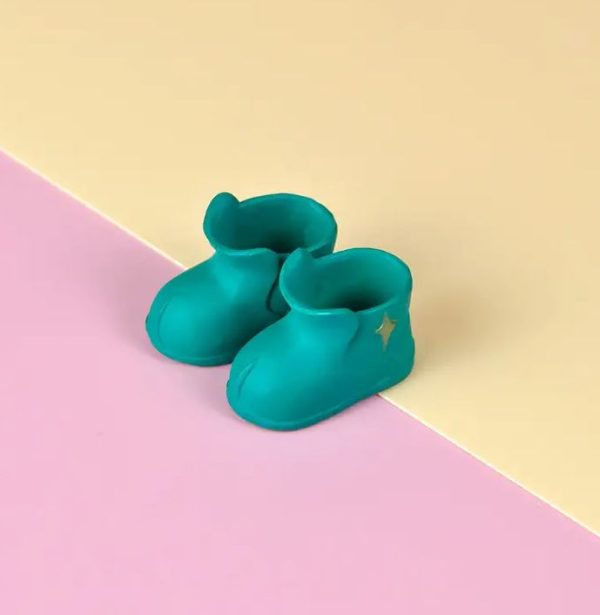 Green Ankle Rubber Rain Shoes 23mm