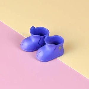 Purple Ankle Rubber Rain Shoes 23mm