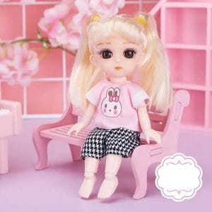 Cute Casual Outfit for 6″ Dolls (4″ Long)