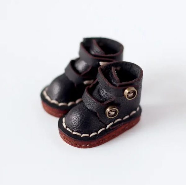 Black Leather Boots 25mm