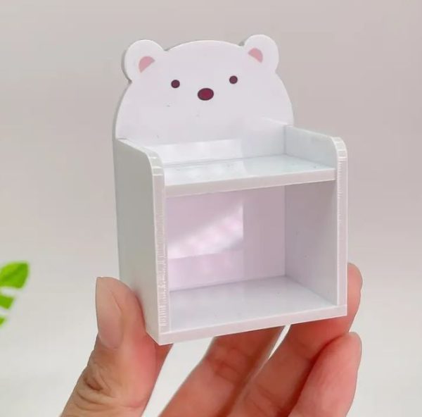 White Bear Bookshelf 2.5" Tall
