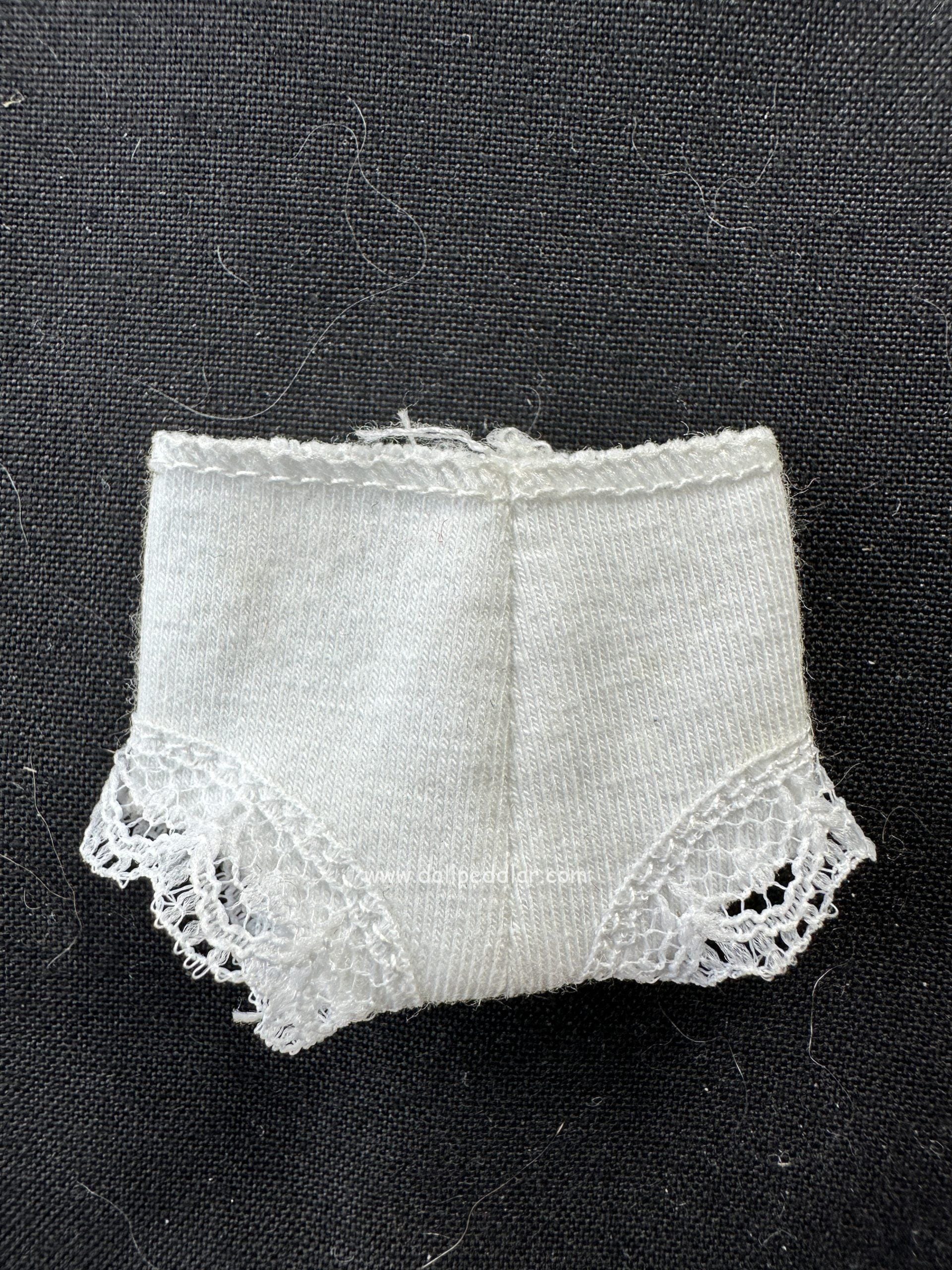 Small White Cotton Underwear 3" waist - Image 2