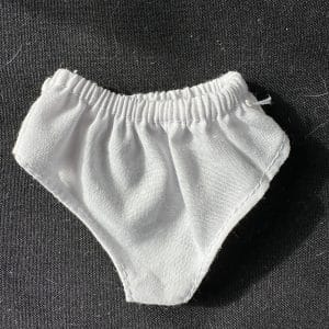 Medium White Panties 4″ waist