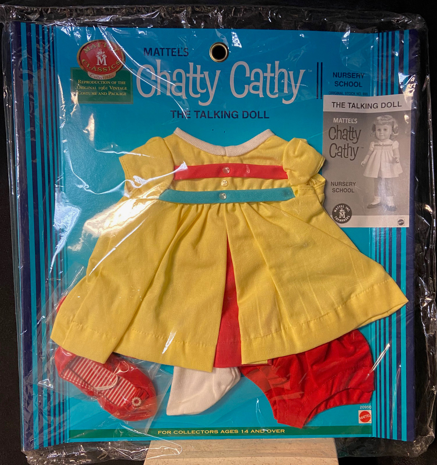 Mattel Reproduction Chatty Cathy Nursery School Outfit Mint in Package 20