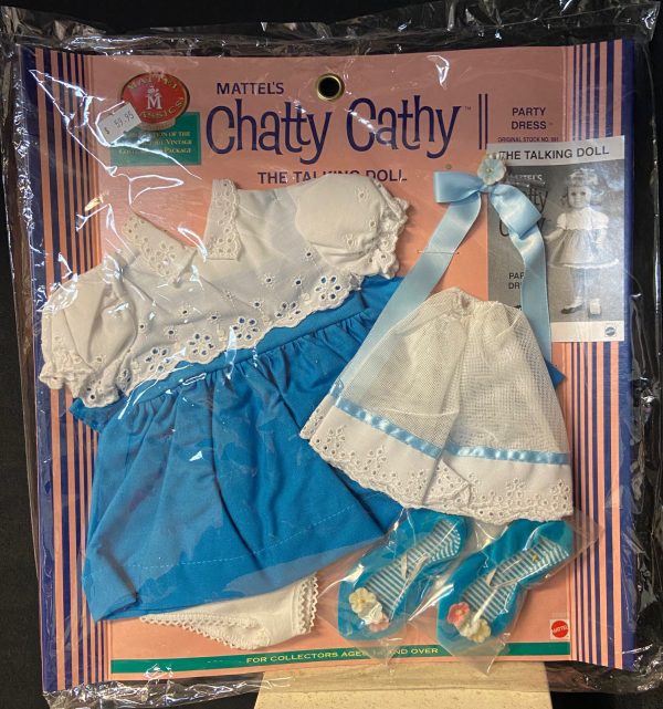 Mattel Reproduction Chatty Cathy Party Dress Outfit Mint in Package for 20" dolls