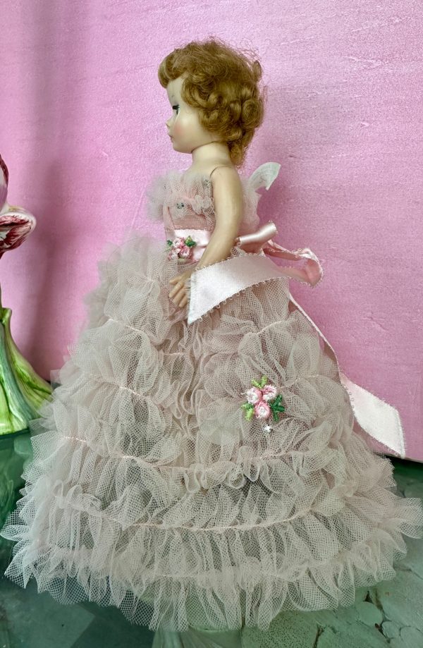Vintage Madame Alexander Pink Ball Gown Cissette 10" Doll - Image 5
