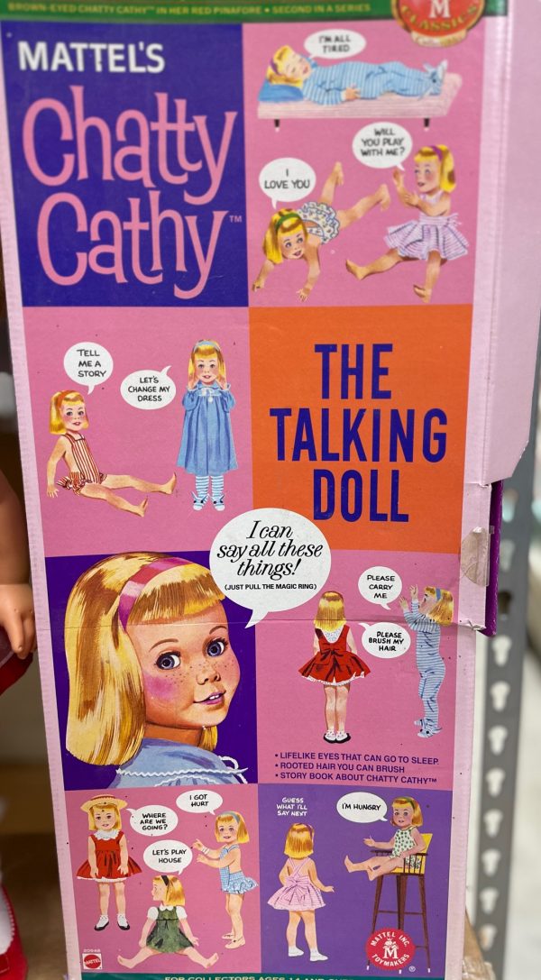 Mattel Reproduction Chatty Cathy Red Dress 20" NRFB - Image 7