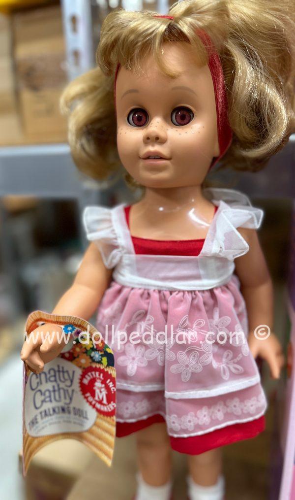 Mattel Reproduction Chatty Cathy Red Dress 20" NRFB - Image 5