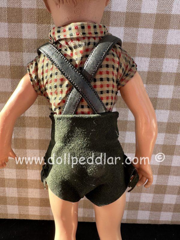 Vintage Uneeda Bob 10.5"  Doll in original Lederhosen Set - Image 4