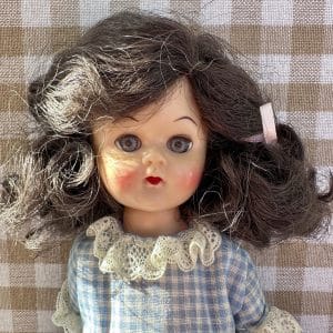 Vintage 8″ Walker Doll – Beautiful face paint & very full wig