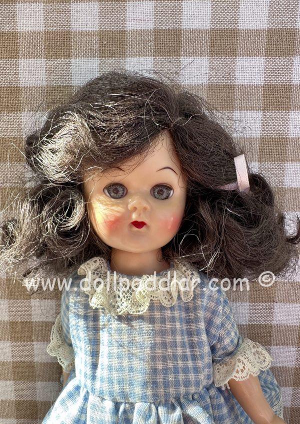 Vintage 8" Walker Doll - Beautiful face paint & very full wig