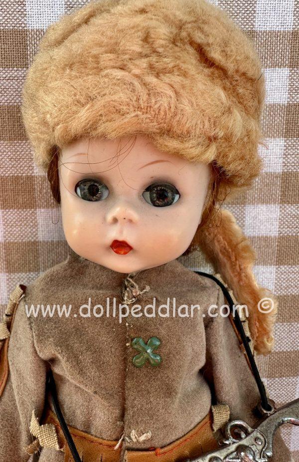 Vintage Madame Alexander Davy Crockett 8" tagged "Crockett" Doll NO BOX