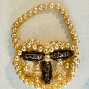 Vintage All Original pearl handbag found with Cissettes for 10″ dolls