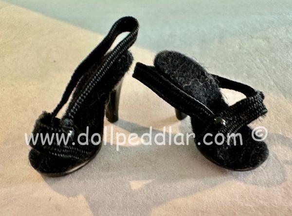 Vintage Black pumps  in box  fit Tiny Kitty, Cissette. All original. Mint   nrfb