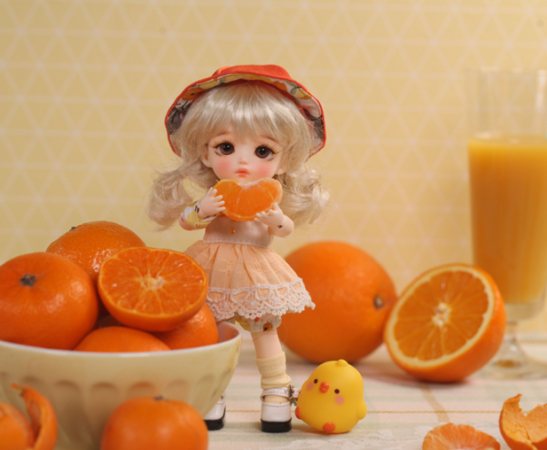 Lati Yellow Fruity Sisters ver. Optimistic Orange Melty Peach White Skin Full Set 16cm - Image 8