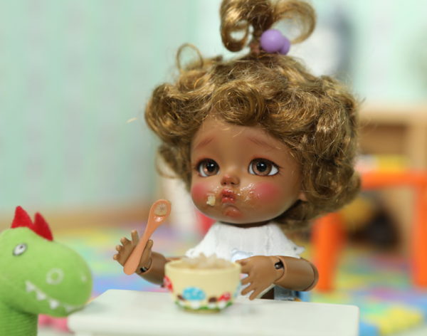 Lati Yellow Three Little Babies ver. Yomi Brown Tan Skin NUDE 16cm - Image 4