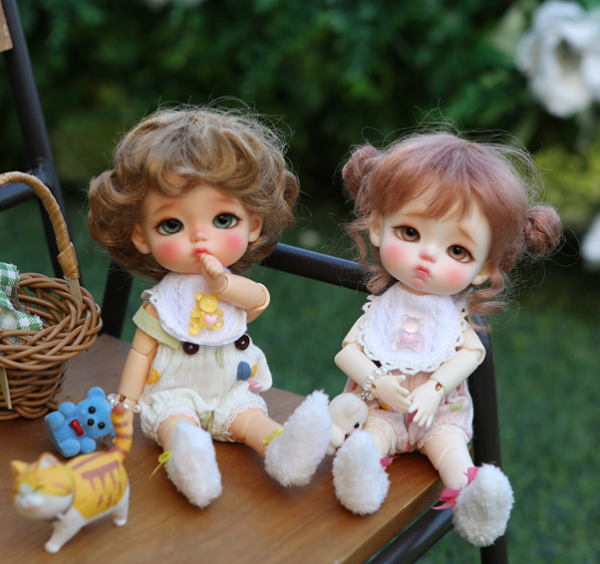 Lati Yellow Three Little Babies ver. Yomi Peach White Skin Full Set 16cm PRE-ORDER - Image 11