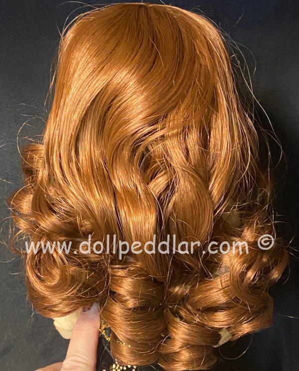 Unidoll Long Curly Auburn Wig with Bangs (Size 9-10) - Image 3