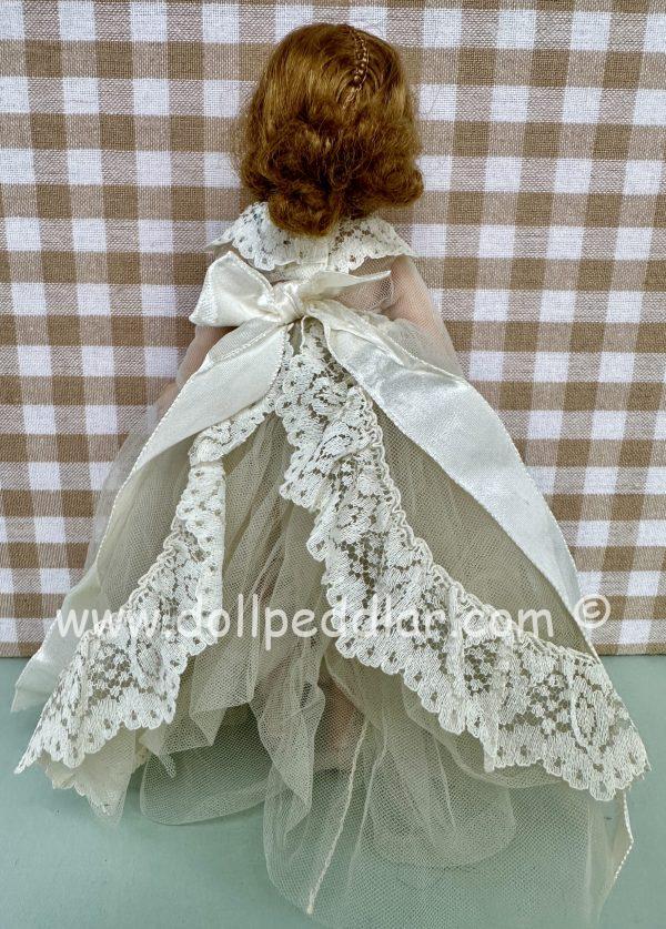 Vintage Madame Alexander Cissette Doll 10" Lace bown with full skirt; portrait collar - Image 3