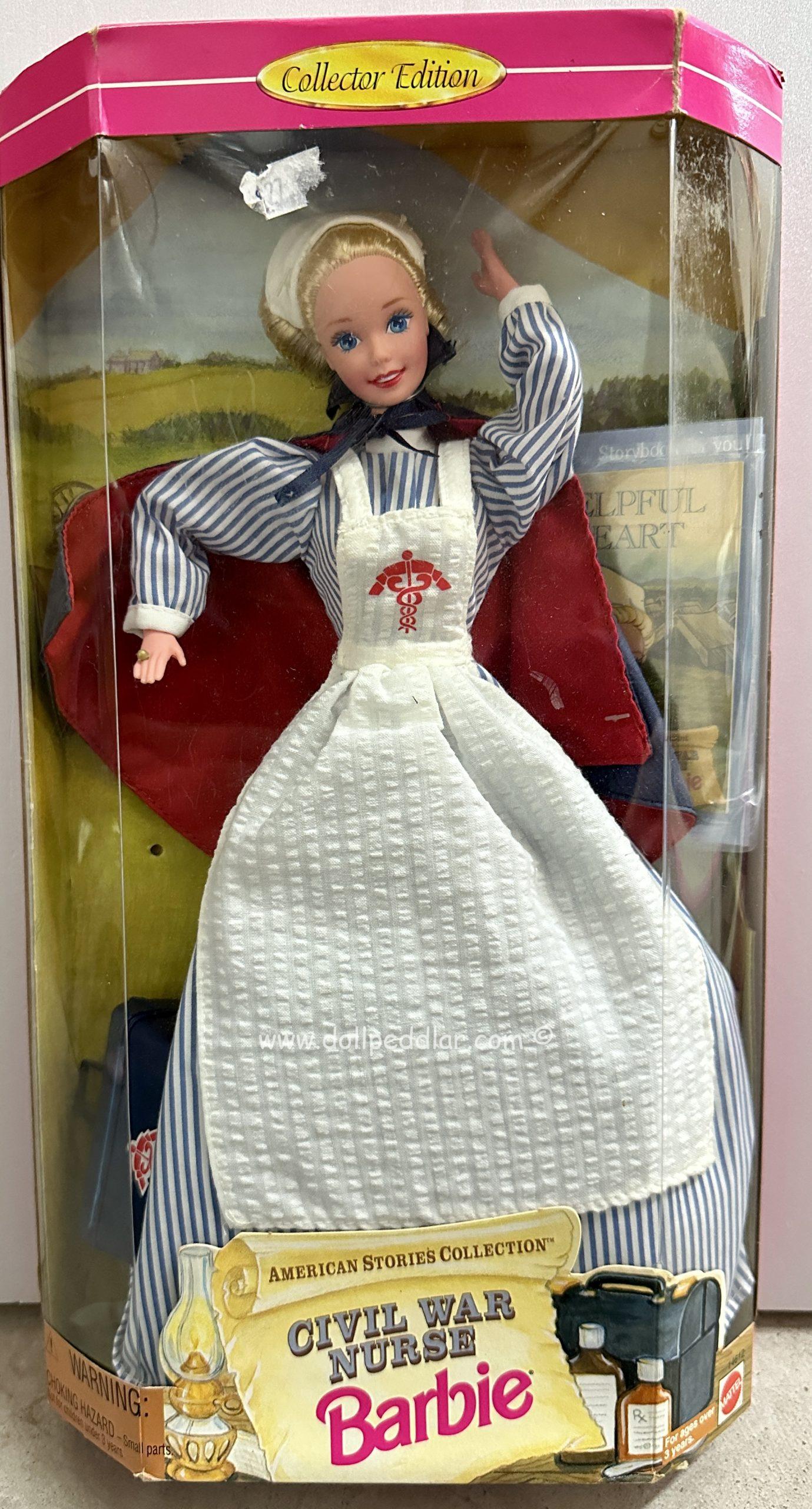 14612 Civil War Nurse Barbie NRFB Doll Peddlar
