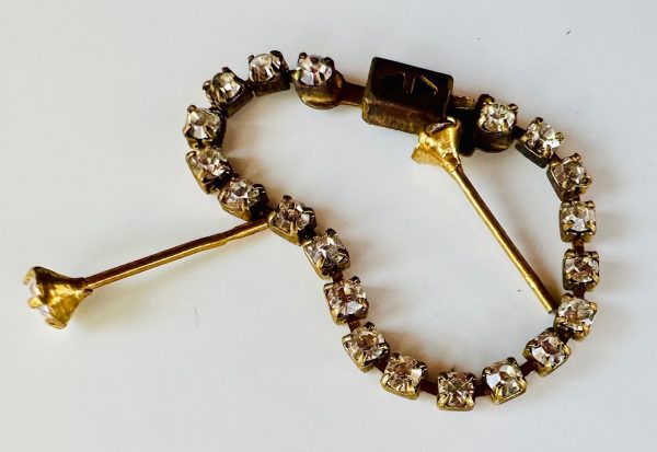 Vintage Barbie jewelry set - rhinestone necklace and rhinestone studs