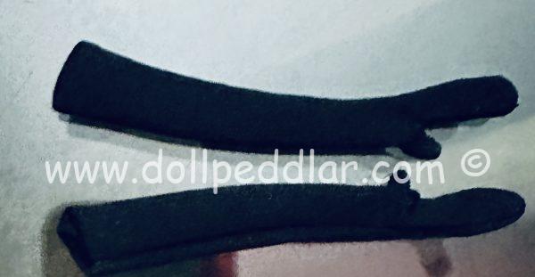 Vintage Black Opera Gloves   Mint  16"