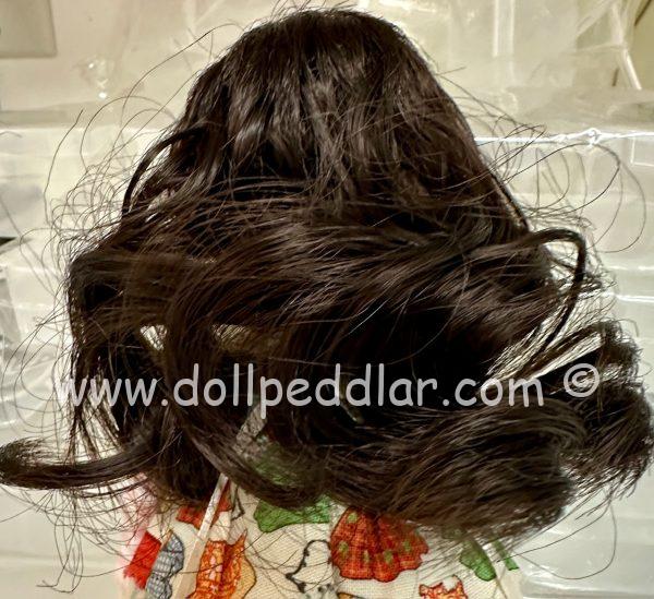 Dark Brown Wig with Bangs & Curls Size 5-6 - Image 5