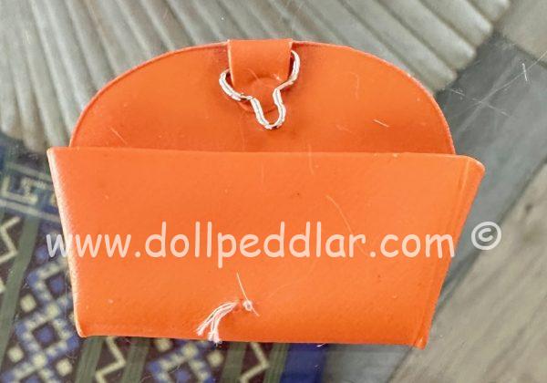 Vintage Mattel Barbie Orange Clutch. Missing gold bead closure