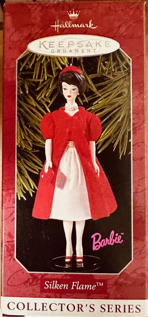 Hallmark Keepsake Ornament 1998 Barbie Silken Flame 5th in Collection