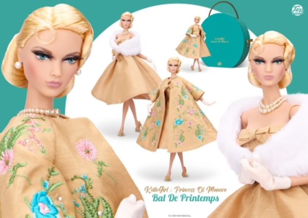 JHD FashionDoll Katie Girl Princess of Monaco Bal de Printemps Gift Set