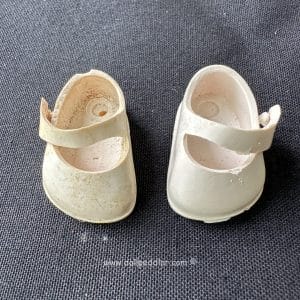 Vintage 30mm White Strapped Ginny Shoes