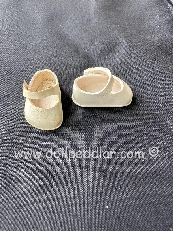 Vintage 30mm White Strapped Ginny Shoes - Image 4