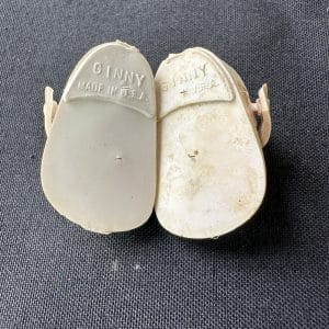 Vintage 30mm White Strapped Ginny Shoes
