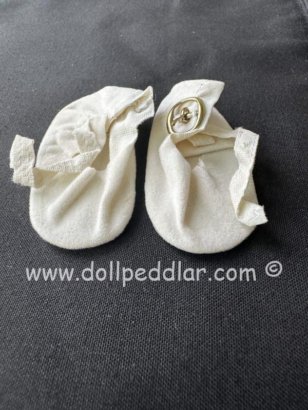 60mm White Baby Doll Slippers