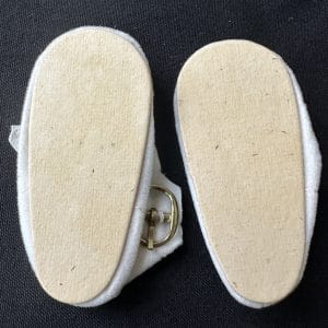 60mm White Baby Doll Slippers
